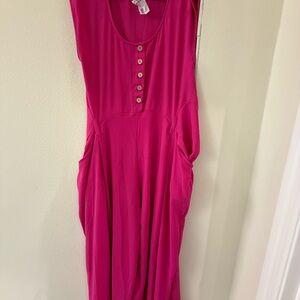 BUCKETLIST Pink Wide Leg Jumpsuit